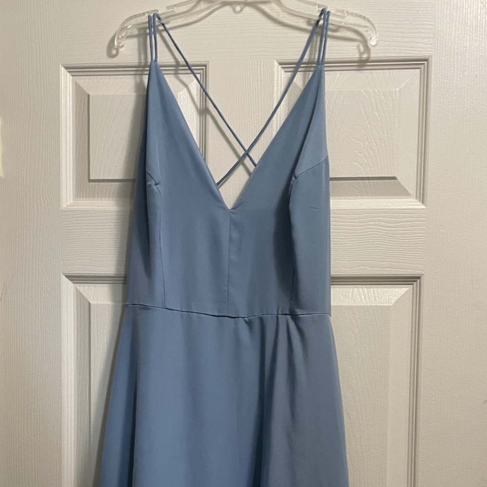 New Look Dusty Blue Bridesmaid Dress